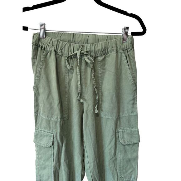 Saks Fifth Avenue 100% Lyocell Light Green Drawstring Jogger Pants Size XS - Picture 2 of 12